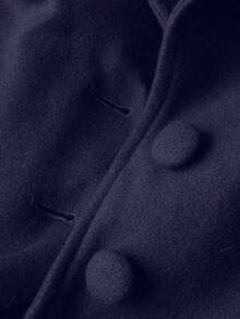 Sweetra Elegante Oversize Ausgeh-Oberteil, Herbst/Winter Retro vielseitig lässiges figurbetont elegantes braun-grünes lang ausgestelltes Mantelkleid mit Taillenzug für Frauen