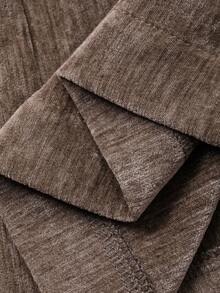 DAZY Ensemble 2 pièces femme vintage en velours côtelé, couleur unie, composé d'un gilet ajusté sans manches et d'une jupe droite. Tenue décontractée et élégante pour l'automne/hiver