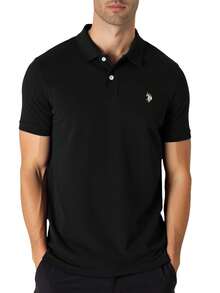 US Polo Assn Men's Polo Shirt Black - Black - View 1