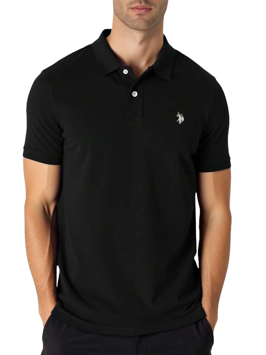US Polo Assn Men's Polo Shirt Black - Black - View 1