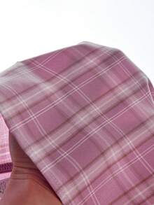 SHEIN Elladie kids 3件套女童春夏JK风格子衬衫百褶裙甜美辣味两件套服装适合旅行和表演 - 粉色 - 查看 3