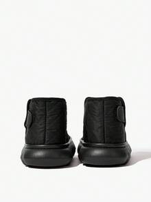 JNSQ Children's Comfortable & Fashionable Casual Solid Color Warm Snow Boots, Lightweight Outdoor Boots For Winter - Black - View 11