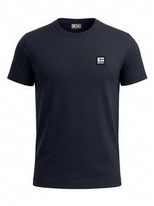 Diesel T-Diegos-K30 Men's T-Shirts Navy Blue - Navy Blue - View 4