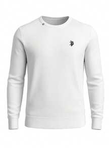 Men's Long Sleeves Sweatshirt White - White - View 4