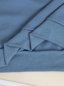 Mirajuku 1 件男童休闲拼色圆领套头衫，适合秋冬季上学、通勤、运动，可搭配夹克或背心