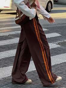 DAZY 女童休闲裤，秋季 - 棕色 - 查看 2