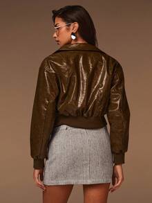 Athîral Falda mini de mujer a rayas de estilo casual, nueva temporada de invierno y Navidad - Multicolor - Ver 2