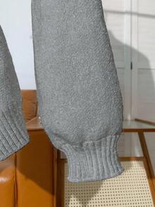 Franclia Nuevo cárdigan blanco elegante y versátil de alta calidad para mujer, apto para otoño/invierno - Gris - Ver 4