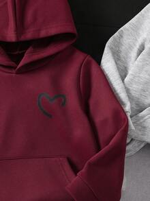 Sparklyn 3件套少女经典百搭舒适卫衣套装，秋冬季 - 彩色 - 查看 8