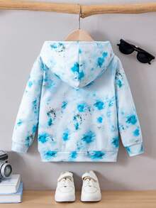 Young Boy Cool Motorcycle Graphic Casual Comfortable Sweatshirt, Suitable For Spring/Autumn - Multicolor - View 2