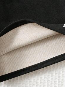 Cozy Pixies 2pcs Young Boy Decorative Jacquard Knit Soft Crew Neck Long Sleeve Pullover Tee Set - Grey - View 4