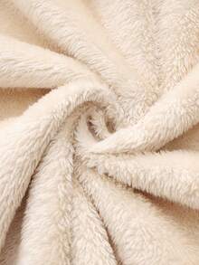 INAWLY 大码连帽拉链格纹印花保暖内衬开衫外套，秋冬 - 黑與白 - 查看 6