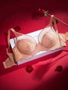 LUVLETTE 大码胸罩和无钢圈文胸 - 棕色 - 查看 7