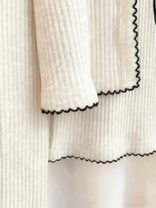 INAWLY 女士时尚休闲浪漫优雅度假吊带背心和开衫两件套 - 白色 - 查看 5