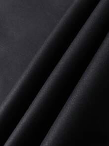 ROMWE MEN Anime 男士哥特式暗黑风格长袖单排扣衬衫，秋季 - 黑色 - 查看 4