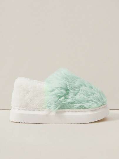 Cuccoo Zapatillas de casa de mujer de moda y sencillas de Hui Zi, estilo coreano con suela gruesa, ligeras, antideslizantes y cálidas para interiores con forro de felpa, para invierno