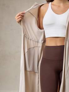 OutZeal SunProof UPF50+ 速干防晒夹克 女款 带侧口袋 日常休闲 - 卡其色 - 查看 11