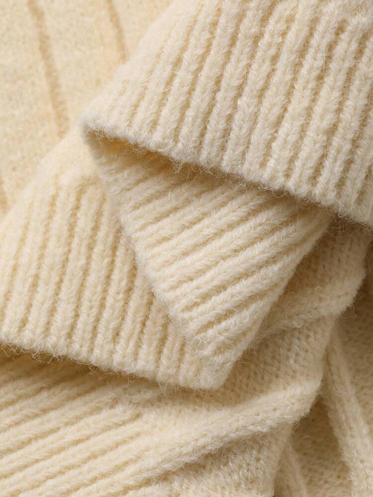 Women's Elegant Embroidered Sweater Dress, Autumn