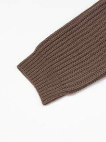 Airaco 女式秋冬麻花图案长袖拉链休闲针织开衫