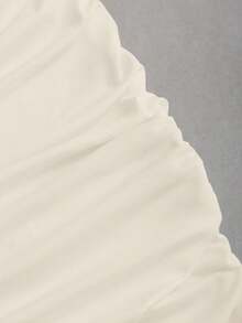 Sweetra 女式性感修身露肩迷你连衣裙，配金属扣 - 杏色 - 查看 3