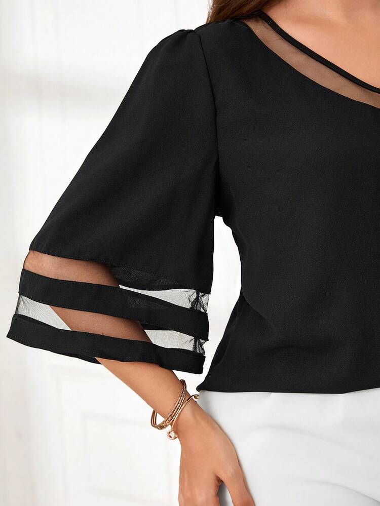 Top mit Mesh