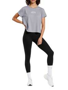 DKNY Women's Short Sleeve T-Shirts Grey - Grey Ivory - View 3