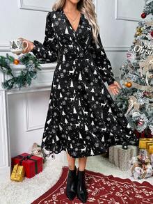 SHEIN LUNE 女士日常中长连衣裙 - 彩色 - 查看 3