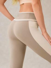 OutZeal 女士健身运动紧身裤 普拉提训练服 速干收腹撞色设计 - 彩色 - 查看 9