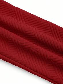 GlowEve Áo khoác xe máy ve áo có khóa kéo bằng vải họa tiết thường ngày dành cho nữ - Đỏ - Xem 5