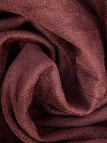 Vionelle Abrigo cortavientos de unicolor elegante de gamuza sintética con decoración de cinturón para tallas grandes, abrigos de otoño/invierno para mujeres, color burdeos, blazer de color marrón oscuro para mujeres - Burdeos - Ver 8