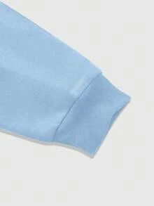 ROMWE MEN Street Life Men's Casual Cartoon Print Hoodie Sweatshirt, Autumn/Winter, Long Sleeve Top - Multicolor - View 4