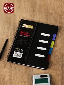 Vỏ bọc chống nước xoắn ốc Notebook - màu đen - Xem 1