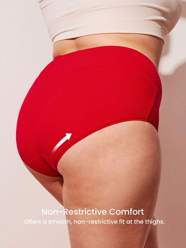 Plus 3-Pack High-Waist Briefs Underwear