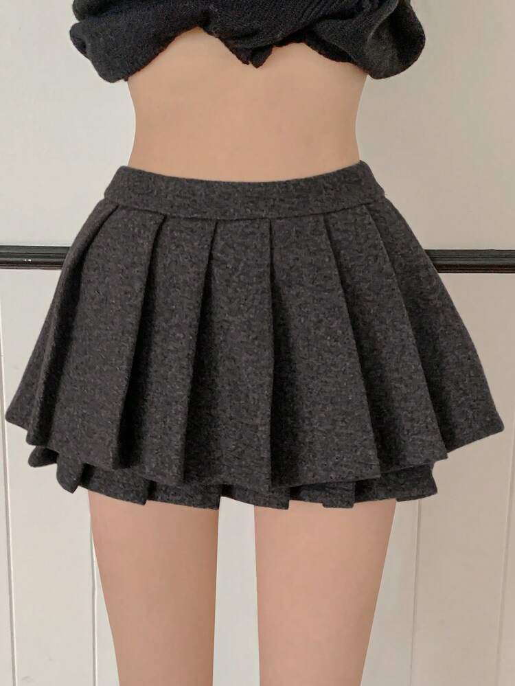Women's High Waist Pleated A-Line Mini Skirt, Flattering And Stylish