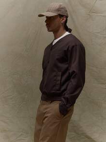 Musero Áo khoác cardigan dệt kim dáng rộng tay dài cổ chữ V cài nút, thích hợp cho mùa Thu Hè Xuân. - Màu xanh Ô liu - Xem 4