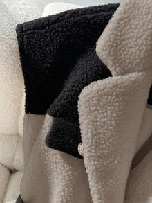 GlowEve Fashionable Sleeveless Color Block Jacket For Commuting, Autumn/Winter - Grey - View 7