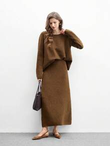 CUCCOO BIZCHIC Women's New Square Buckle Pointed Toe Low Heel Flat Heel Quirky Heel Commuter Style Versatile Comfortable Brown Ladies Flat Slip-On Shoes For Work Outfit - Brown - View 10