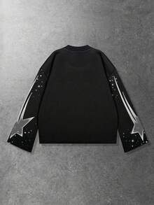 ROMWE MEN Street Life Sudadera con capucha con estampado gráfico para hombre, adecuada para primavera/verano