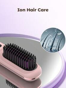 JMMO 直发刷，全新升级无绳直发梳，小巧便携，适合旅行、商务旅行，可作为礼物使用，充满电可持续使用约 20 分钟。