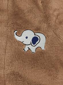 Cozy Pixies Accappatoio in flanella con motivo a elefante cartoni animati per bambino