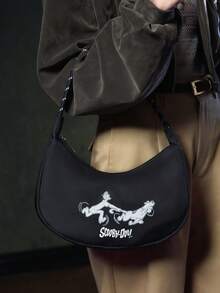 SCOOBY-DOO X SHEIN 女士单肩包 - 黑色 - 查看 4