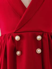 Glamorique Kids Young Girls Dresses Christmas Dress - Red - View 8