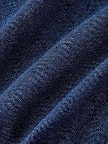 Sweetra Women's Pleated Fashion Casual High Waist Wide Leg Jeans - Medium Wash - View 4