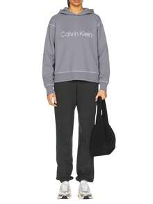 Calvin Klein Women's Pullover Hoodie Grey - Grey - View 3
