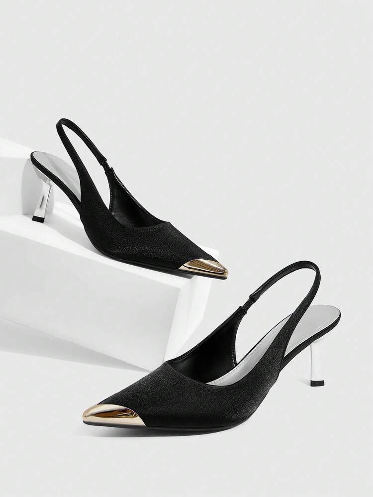 CUCCOO SZL Women's Pointed Toe Stiletto High Heel Slip-On Pumps