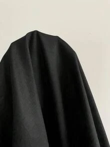 Elamini Áo sơ mi trơn màu trơn, dáng ôm vừa vặn, mùa thu, áo dài tay - màu đen - Xem 6