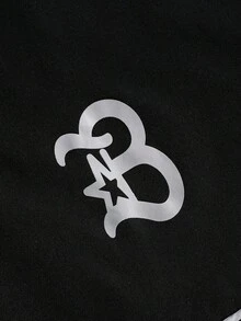 PAVTROS Men's Letter Print Hooded Zip-Up Jacket And Contrast Trim Pants Set Men 2 Pieces Set Men Street Wear Sets Men Tracksuit Set Jogging Suits Men Jogging Set,Windbreaker/Outdoor Windbreaker,Parka,Streetwear,Jogging, Jogging Set Tracksuit Set Men Street Wear Sets 2 Pieces Set, Fall Clothes - Black - View 4