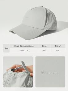 GLOWMODE Chill Topper 轻便透气吸汗可调节网眼帽子 健身房锻炼徒步跑步户外日常活动 - 淺灰色 - 查看 7