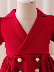 Glamorique Kids Young Girls Dresses Christmas Dress - Red - View 7