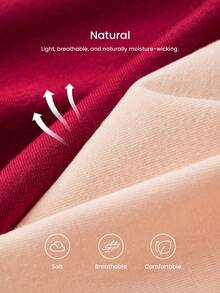 LUVLETTE 3-Pack High-Rise Cotton Girly Women's Underwear Briefs Panty Set Christmas Pajamas Style 2025